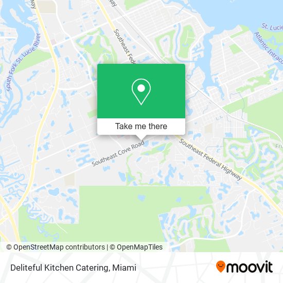 Deliteful Kitchen Catering map