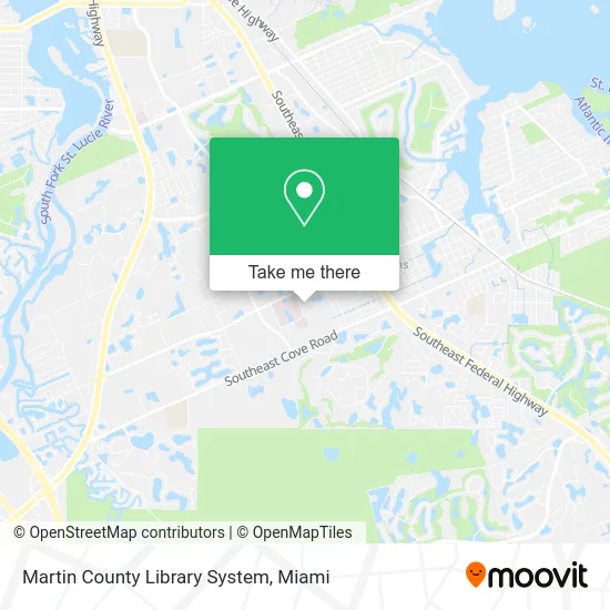 Martin County Library System map