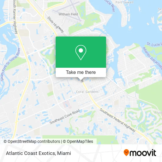 Atlantic Coast Exotics map