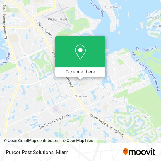 Purcor Pest Solutions map
