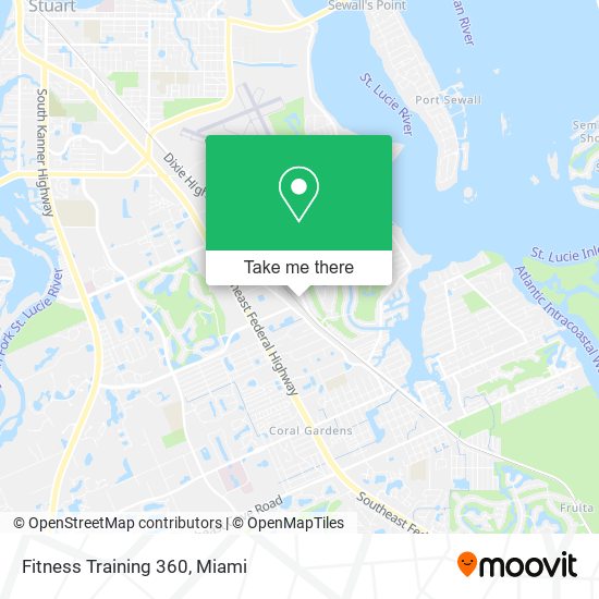 Fitness Training 360 map