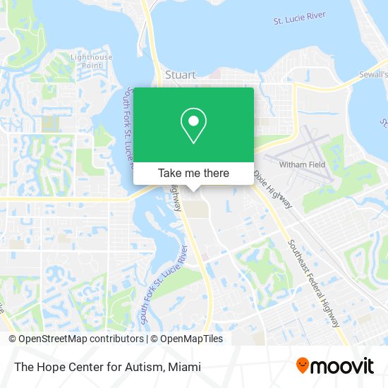 Mapa de The Hope Center for Autism