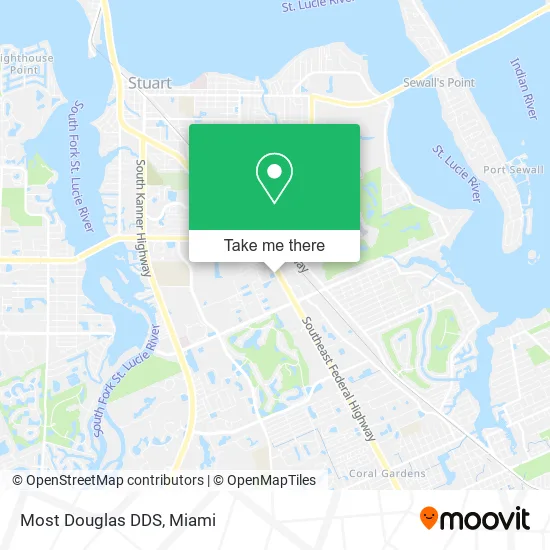 Most Douglas DDS map