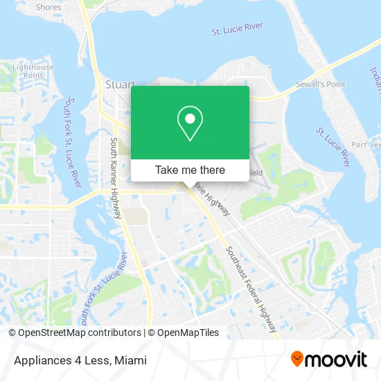 Appliances 4 Less map