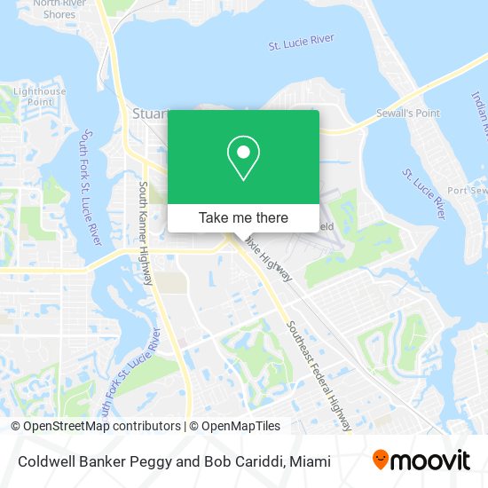 Coldwell Banker Peggy and Bob Cariddi map