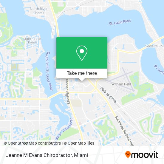 Jeanne M Evans Chiropractor map