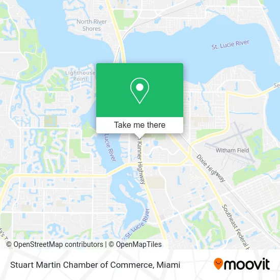 Stuart Martin Chamber of Commerce map