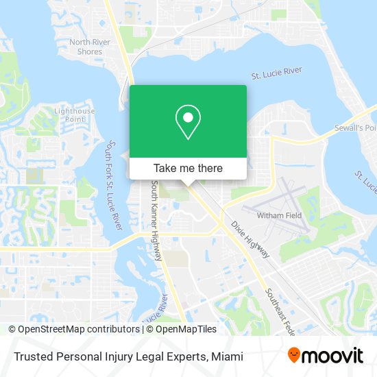Trusted Personal Injury Legal Experts map