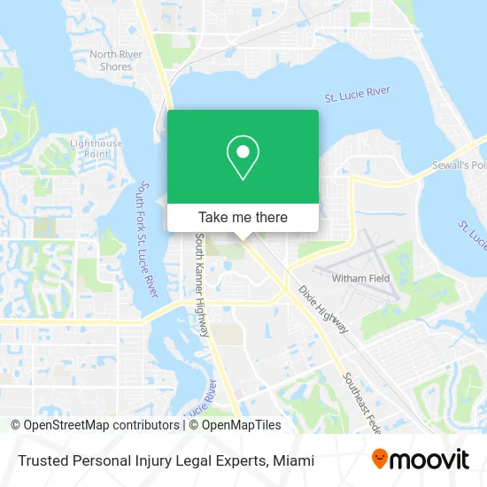 Trusted Personal Injury Legal Experts map