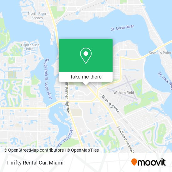 Thrifty Rental Car map