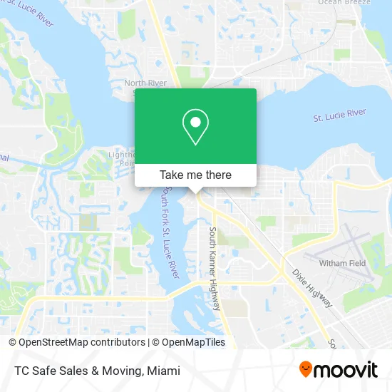 TC Safe Sales & Moving map