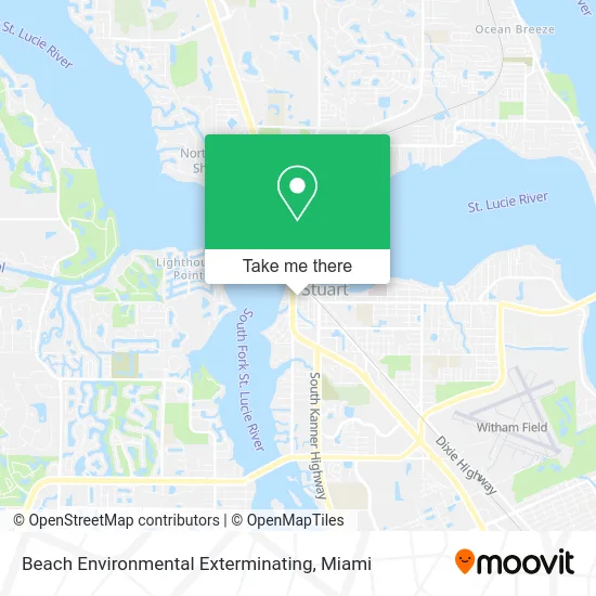 Beach Environmental Exterminating map