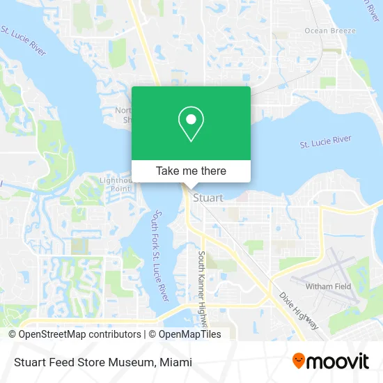 Stuart Feed Store Museum map