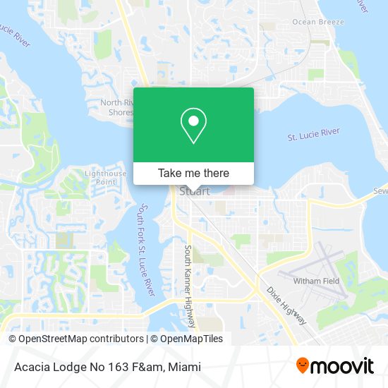 Acacia Lodge No 163 F&am map