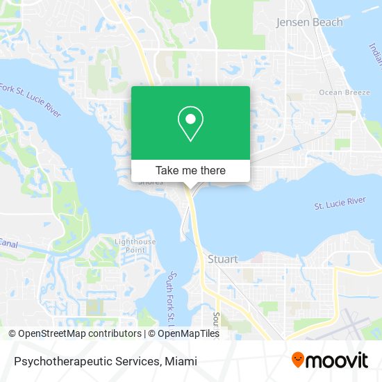 Psychotherapeutic Services map