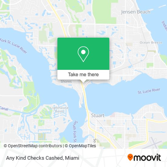 Any Kind Checks Cashed map