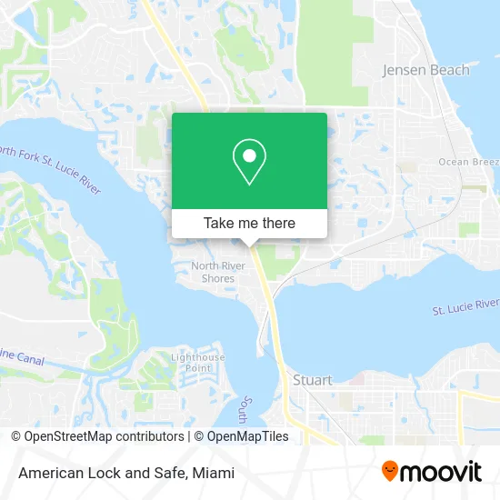 American Lock and Safe map