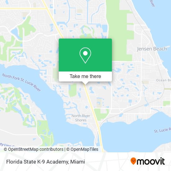Florida State K-9 Academy map