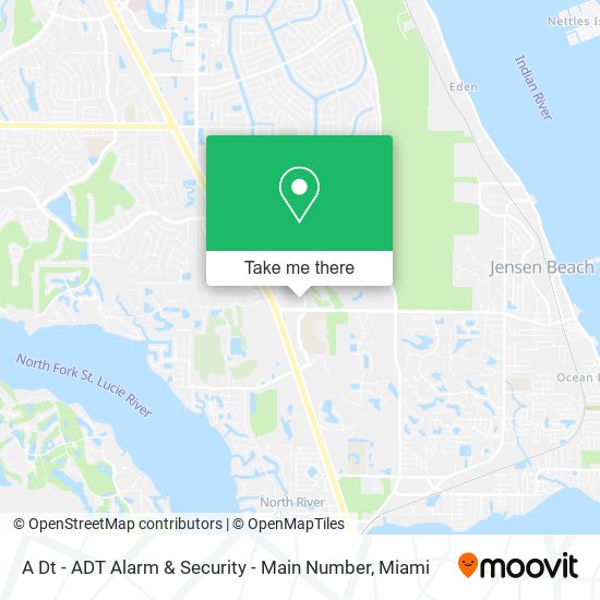 A Dt - ADT Alarm & Security - Main Number map