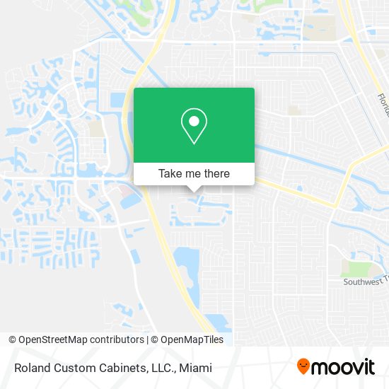 Roland Custom Cabinets, LLC. map