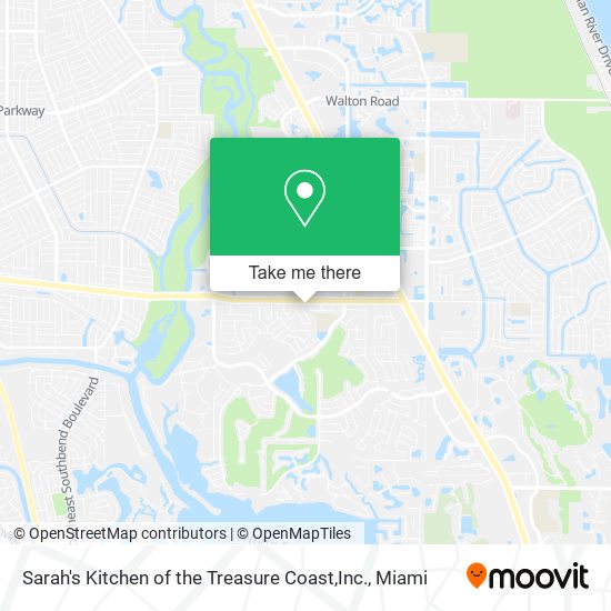 Mapa de Sarah's Kitchen of the Treasure Coast,Inc.