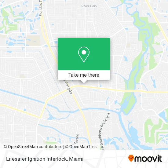 Lifesafer Ignition Interlock map