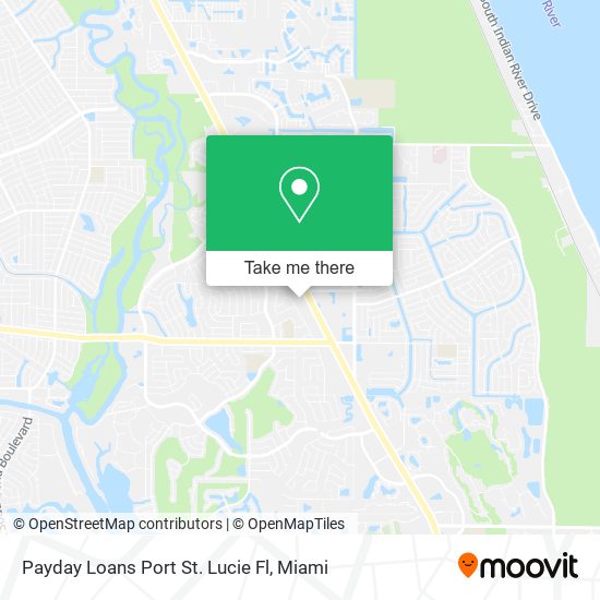 Payday Loans Port St. Lucie Fl map