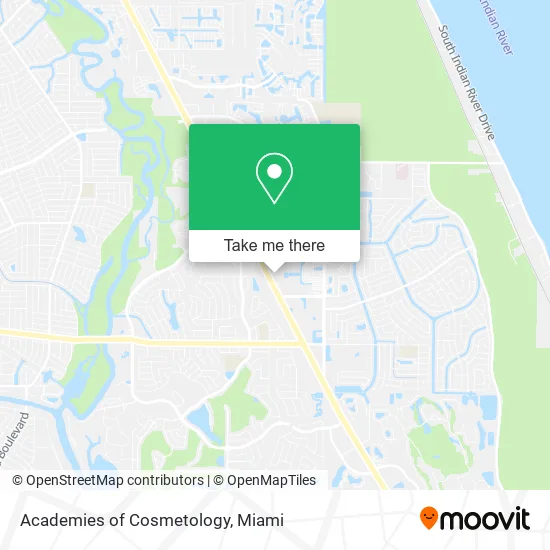 Academies of Cosmetology map