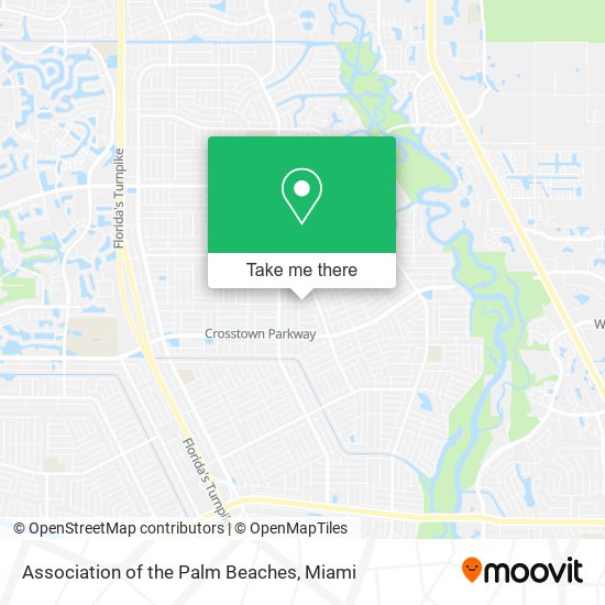 Mapa de Association of the Palm Beaches