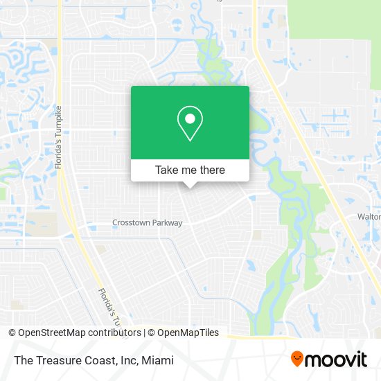 Mapa de The Treasure Coast, Inc