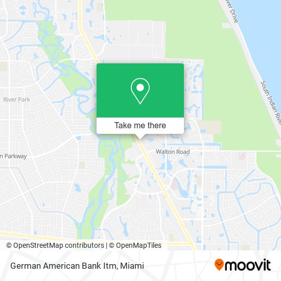 Mapa de German American Bank Itm