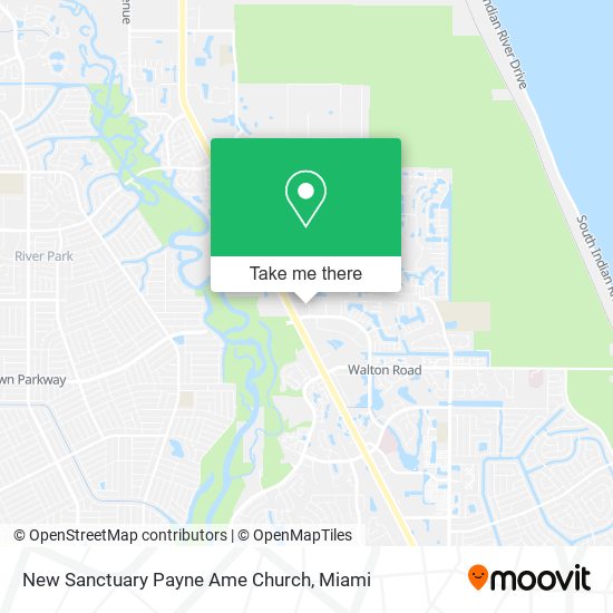 New Sanctuary Payne Ame Church map