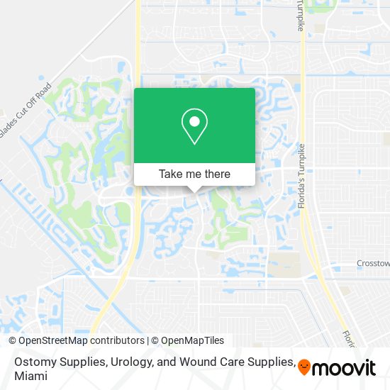 Mapa de Ostomy Supplies, Urology, and Wound Care Supplies