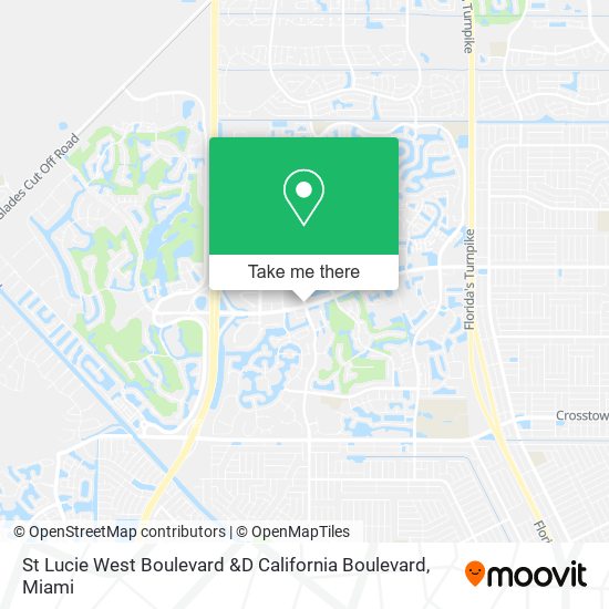 St Lucie West Boulevard &D California Boulevard map