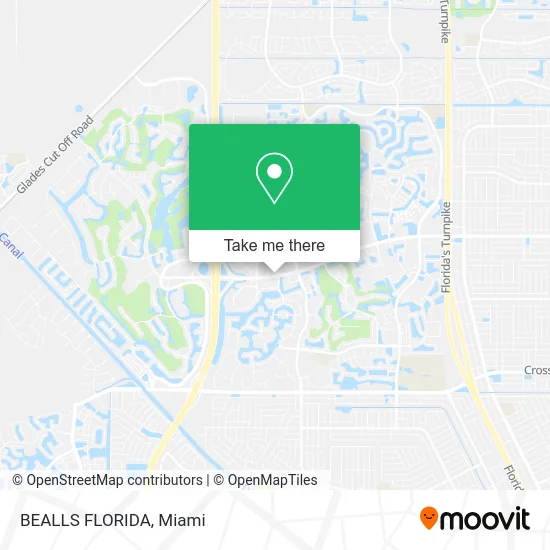 BEALLS FLORIDA map