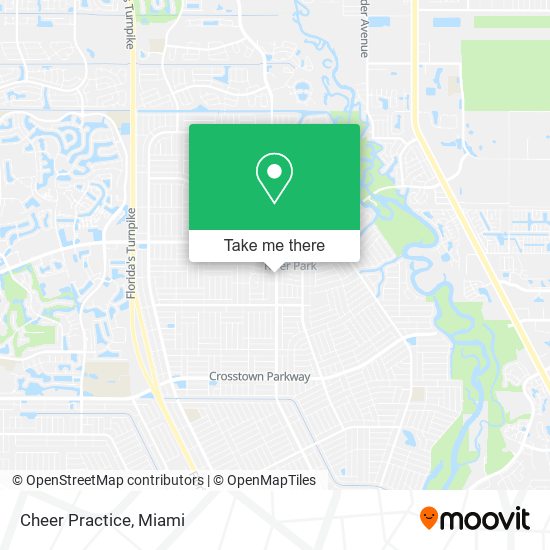 Cheer Practice map