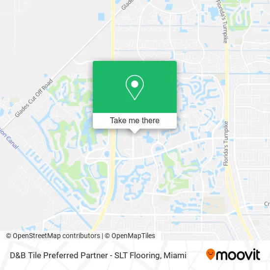 D&B Tile Preferred Partner - SLT Flooring map