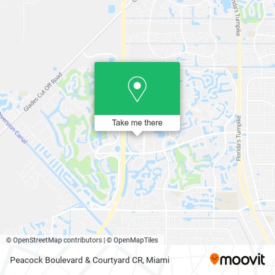 Peacock Boulevard & Courtyard CR map