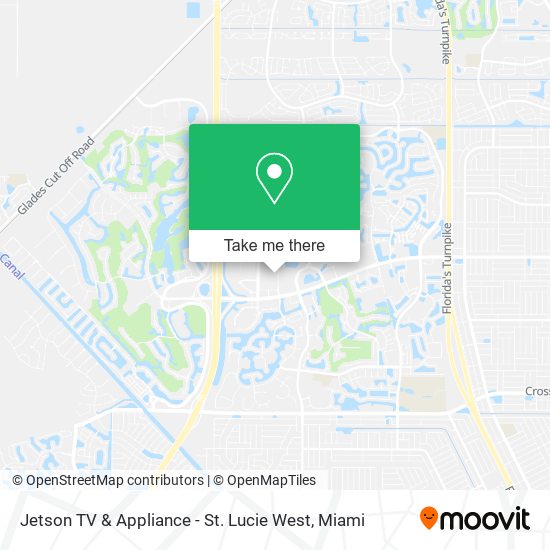 Mapa de Jetson TV & Appliance - St. Lucie West