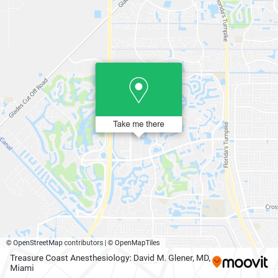 Treasure Coast Anesthesiology: David M. Glener, MD map