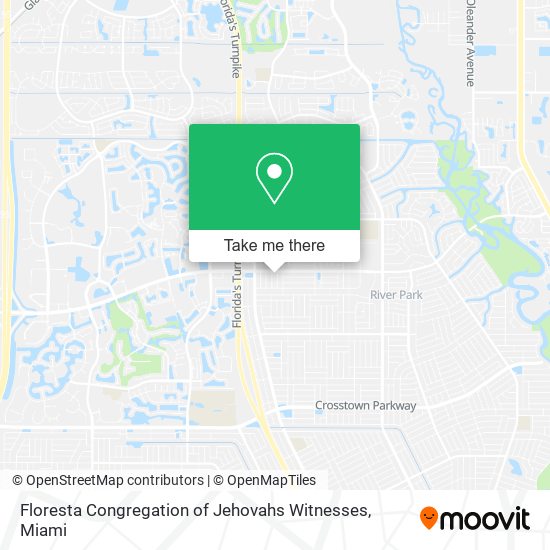 Floresta Congregation of Jehovahs Witnesses map