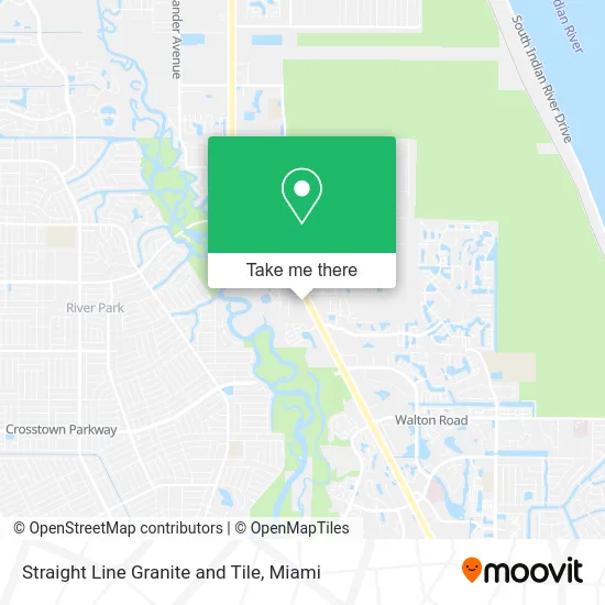 Straight Line Granite and Tile map