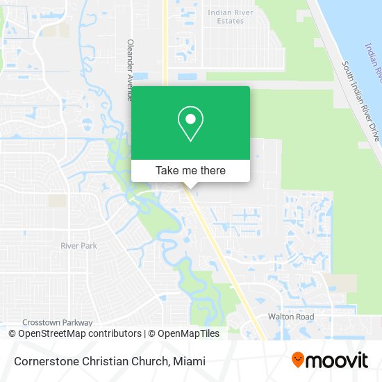 Cornerstone Christian Church map