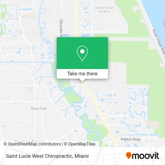 Saint Lucie West Chiropractic map