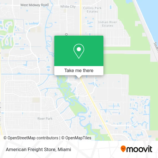 American Freight Store map