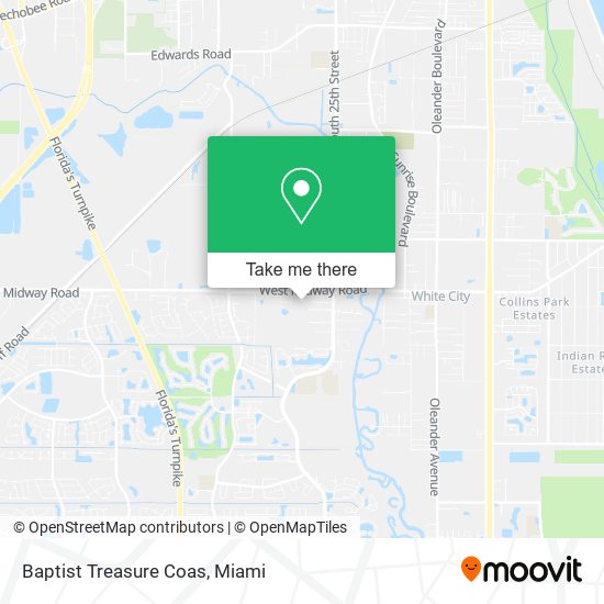 Baptist Treasure Coas map