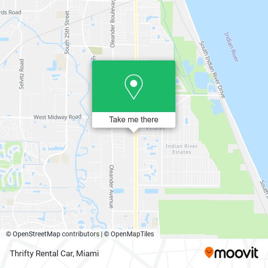 Mapa de Thrifty Rental Car
