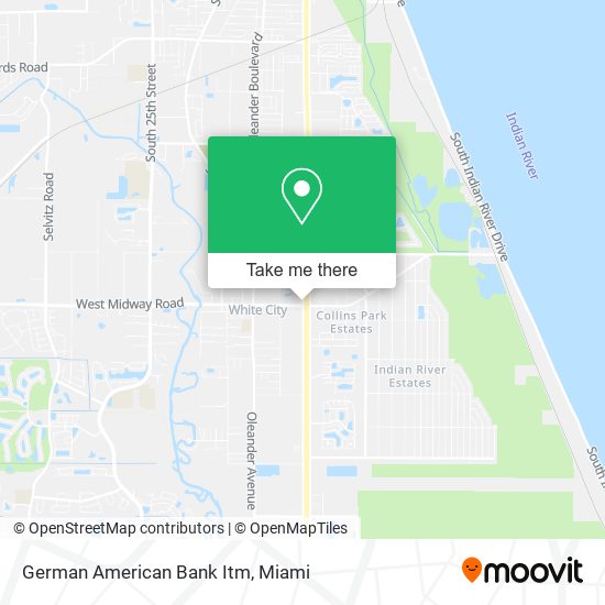 Mapa de German American Bank Itm