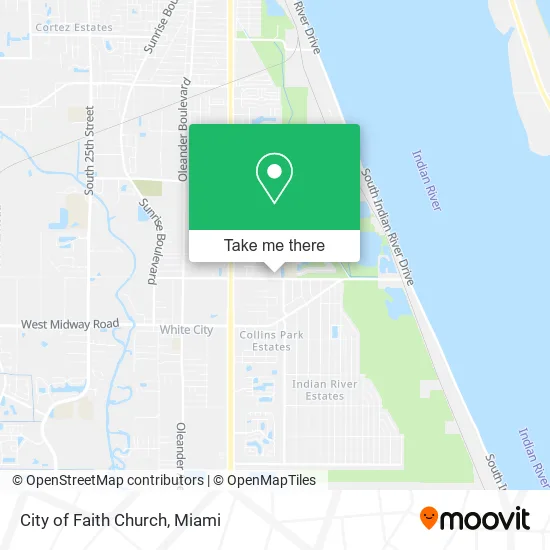 City of Faith Church map