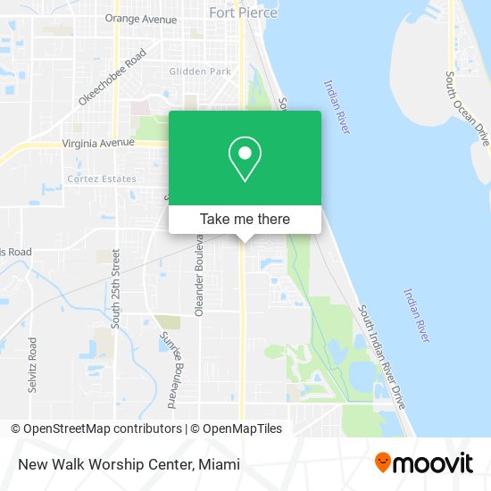 New Walk Worship Center map